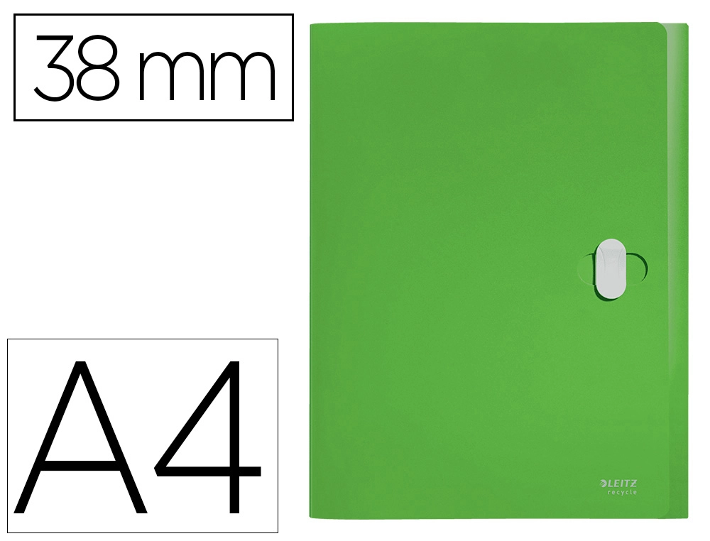 [169283] Carpeta de proyectos leitz recycle din a4 polipropileno lomo 38 mm verde