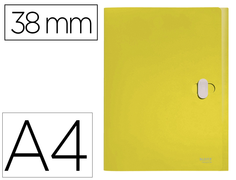 [169280] Carpeta de proyectos leitz recycle din a4 polipropileno lomo 38 mm amarillo