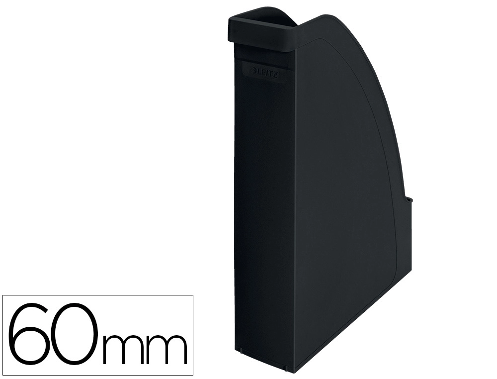 [169274] Revistero leitz recycle plastico lomo 60 mm negro 78x308x278 mm