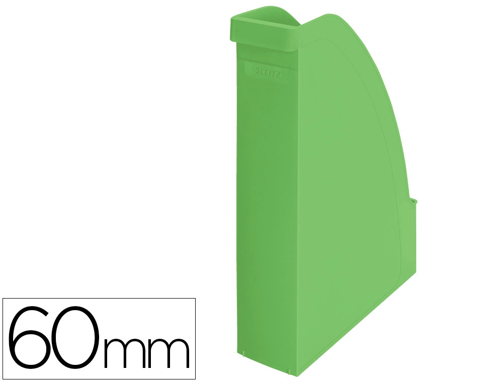 [169273] Revistero leitz recycle plastico lomo 60 mm verde 78x308x278 mm