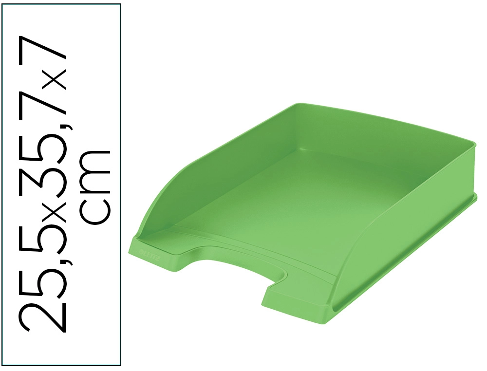 [169269] Bandeja sobremesa plastico leitz recycle verde 255x357x70 mm