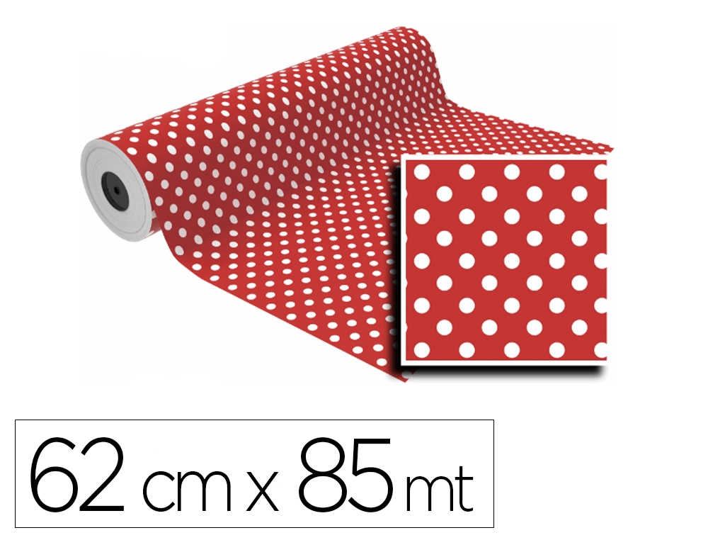 [169187] Papel de regalo basika ln1501-ai bobina ancho 62 cm longitud 85 m peso 4 kg gramaje 60 g