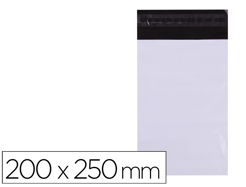 [168200] Bolsa plastico autocierre adhesivo apli opaca 200x250 mm paquete de 50 unidades