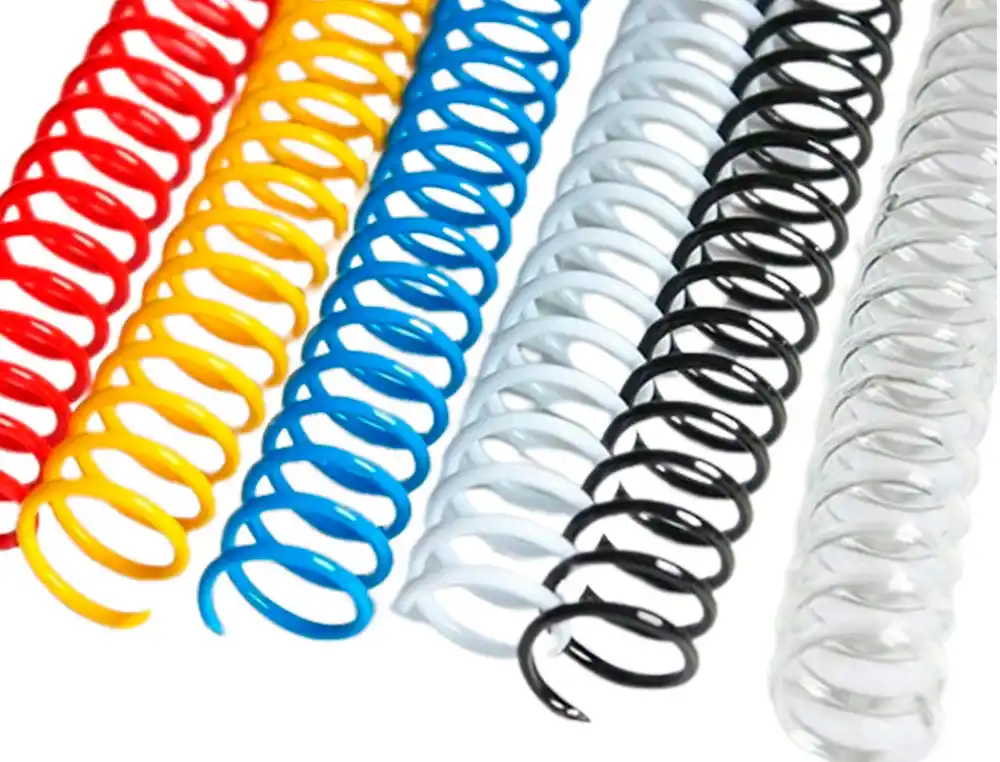 [168096] Espiral plastico yosan paso 64 nº12 colores surtidos caja de 100 unidades