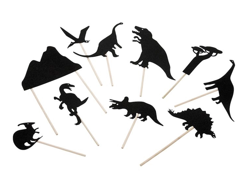 [167840] Juego mideer titeres de sombras dinosaurios