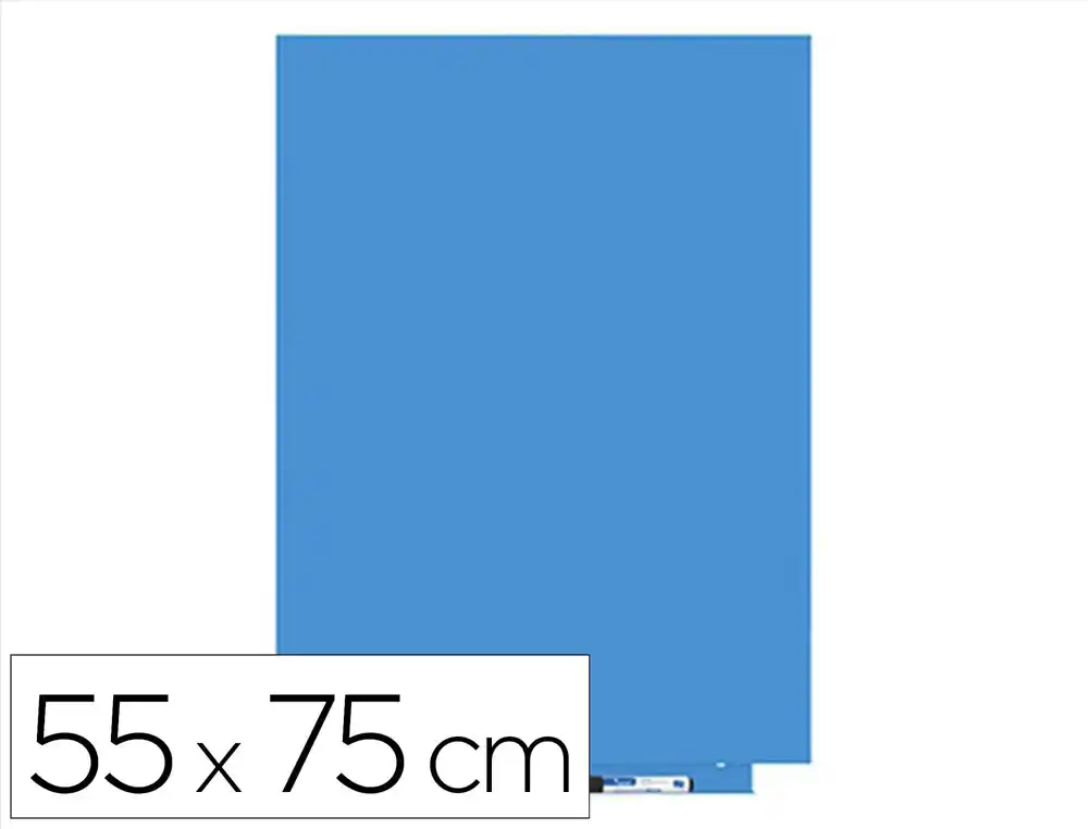 [167795] Pizarra rocada lacada magnetica 55x75 cm color azul