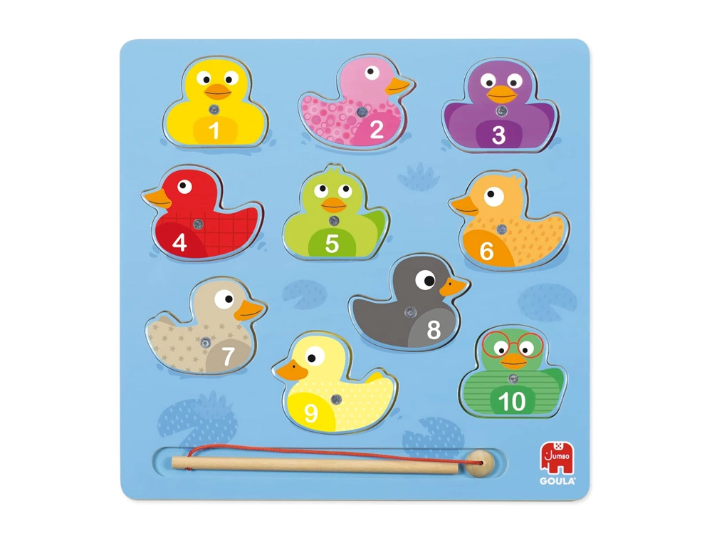 [167299] Puzle goula madera magnetico 11 piezas patos magicos