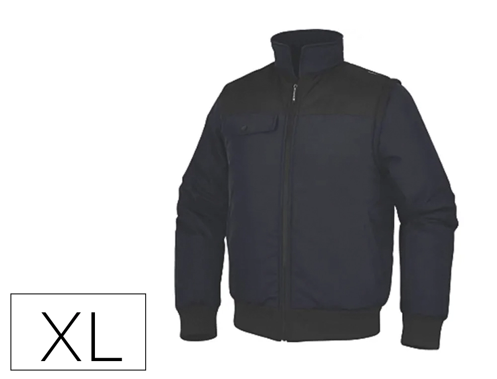 [166803] Chaleco deltaplus multibolsillos con cremallera y mangas desmontables 80% poliester 20% algodon talla