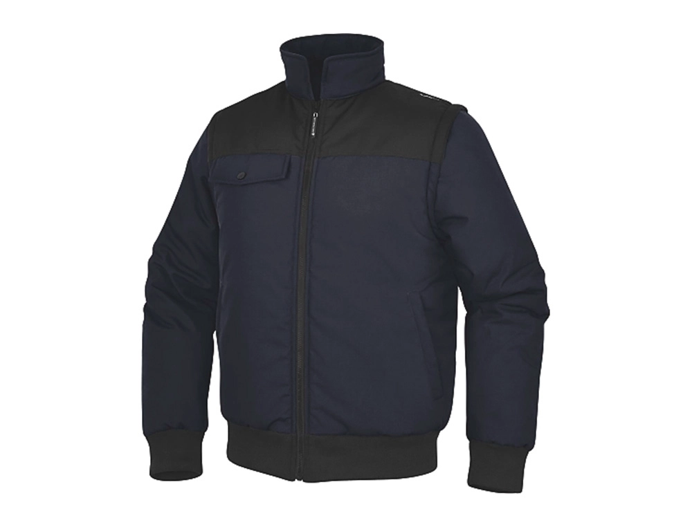[166799] Chaleco deltaplus multibolsillos con cremallera y mangas desmontables 80% poliester 20% algodon talla