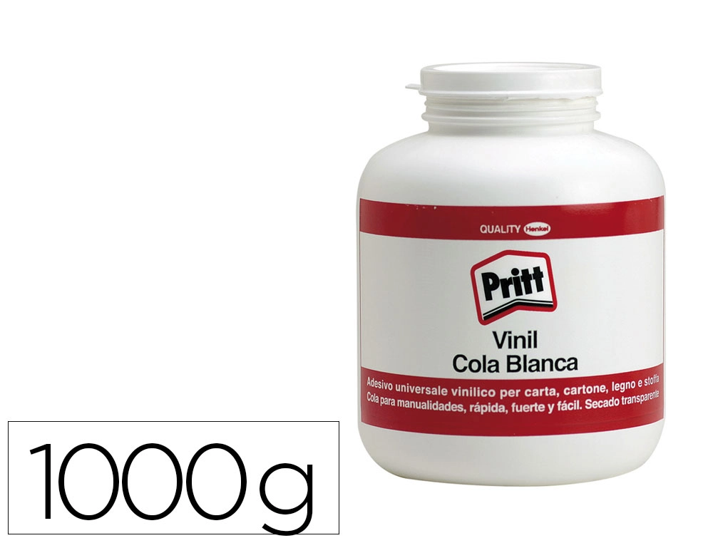 [166789] Pegamento cola vinilica pritt blanca bote de 1000 g