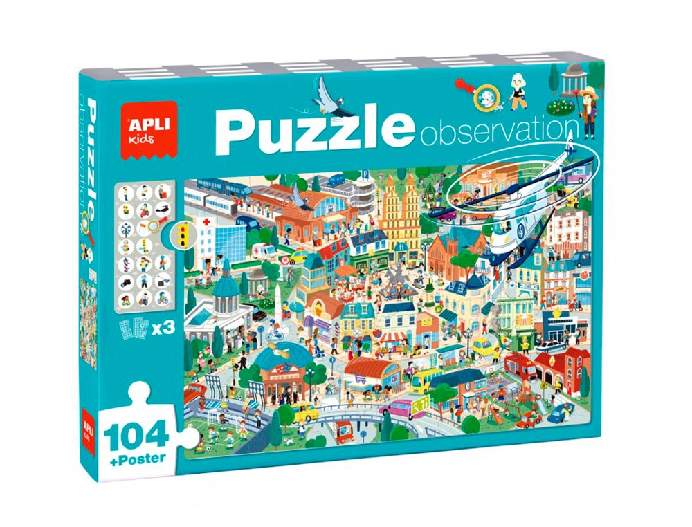[166672] Puzle apli observacion de la ciudad 104 piezas tamaño 5x5 cm