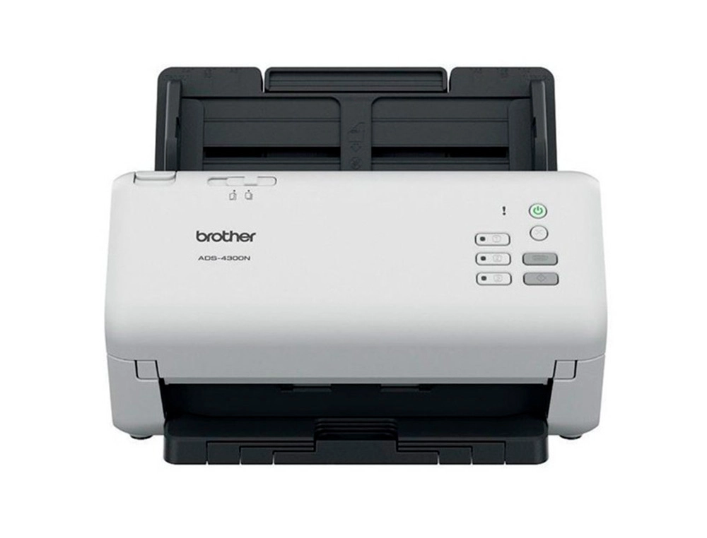 Escaner brother sobremesa ads4300n doble cara tamaño a4 resolucion 600 ppp velocidad 40 ppm usb 2.0
