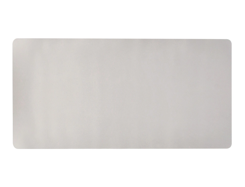 Alfombrilla para raton q-connect xxl similcuero gris base antideslizante 800x400x2 mm