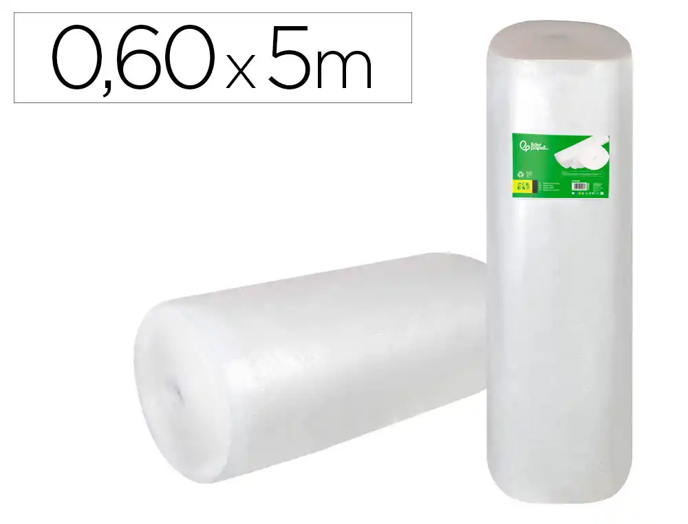 [166164] Plastico burbuja liderpapel ecouse 0.60x5m 30% de plastico reciclado