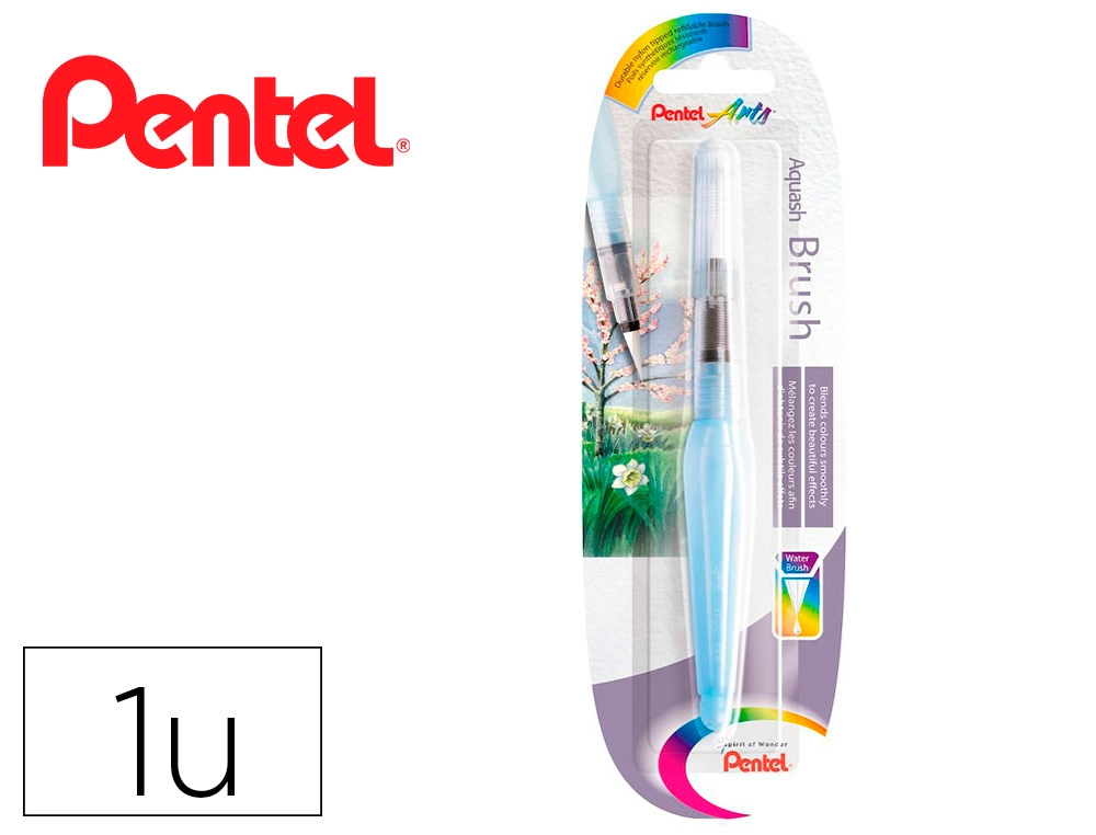 [165269] Pincel pentel xfrh-m rellenable agua redondo punta mediana