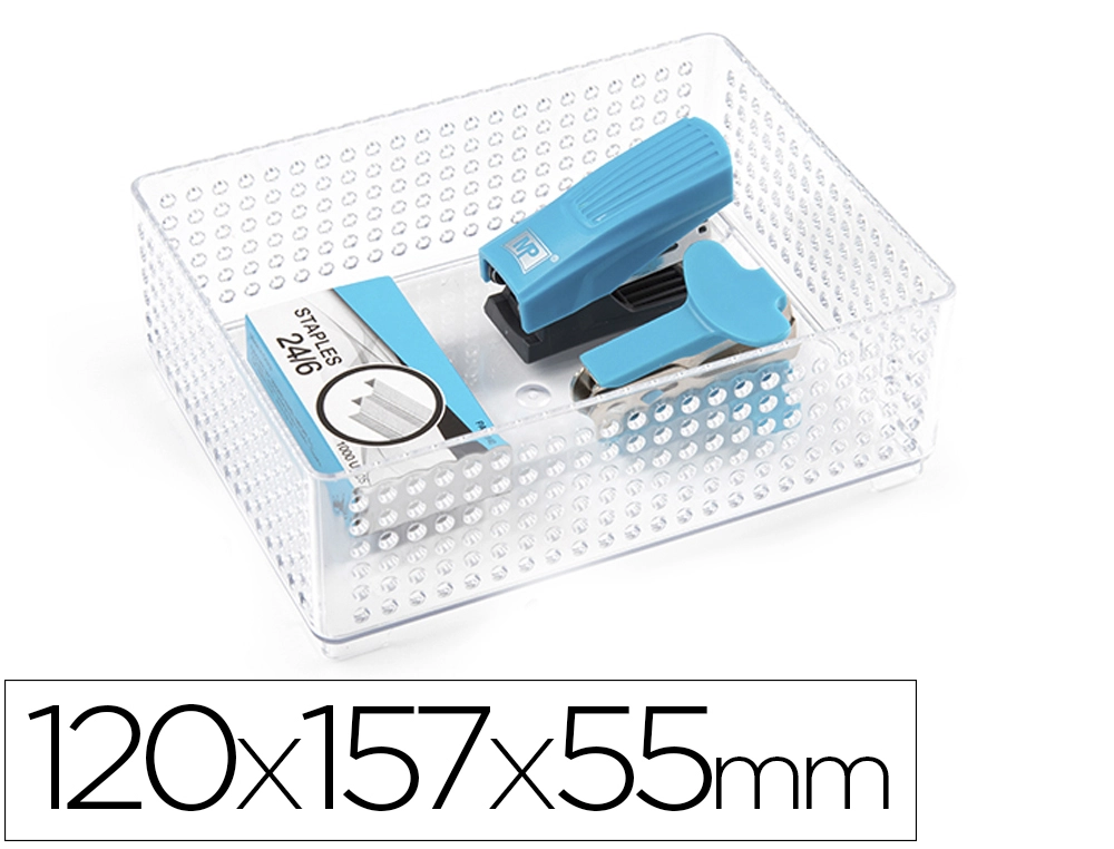 [164573] Organizador de sobremesa plasticforte transparente n 2 120x157x55 mm