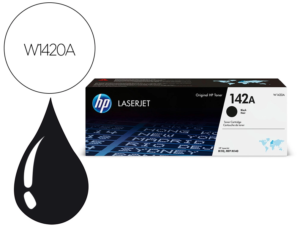 Toner hp 142a laserjet m110 / mfp m140 negro 950 paginas