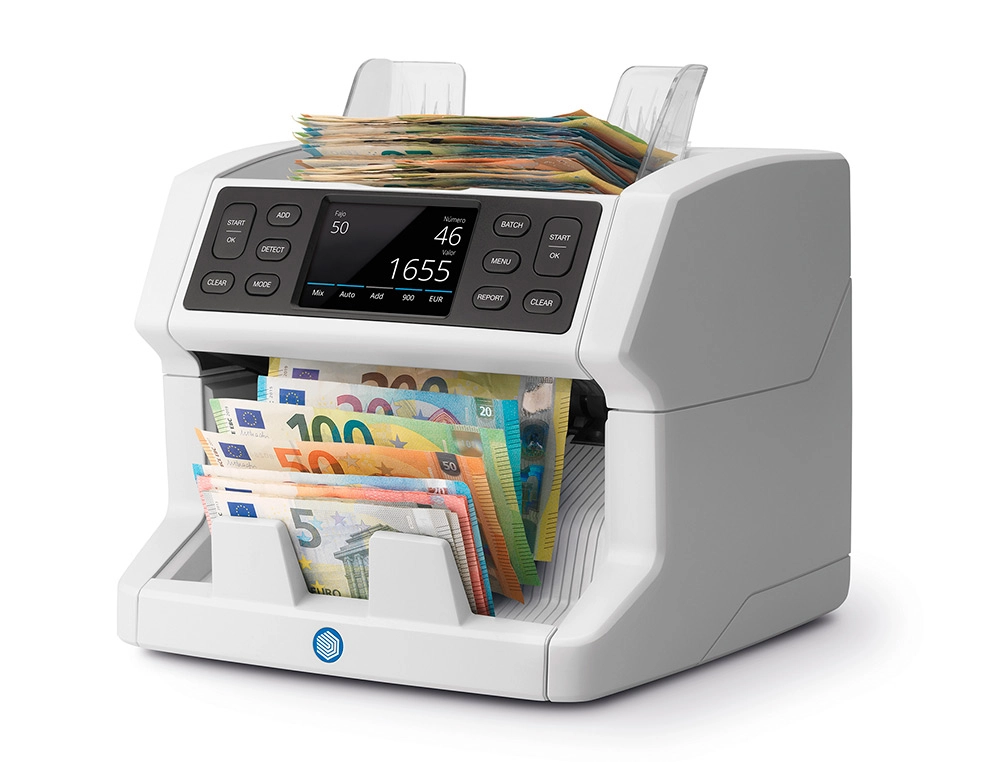 [163888] Contador de billetes safescan 2865-s display 3,5\" funcion añadir y crear fajos conteo 1200 billetes/minuto