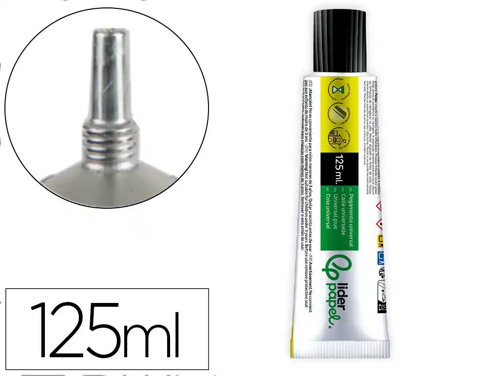 [163654] Pegamento liderpapel universal transparente 125 ml