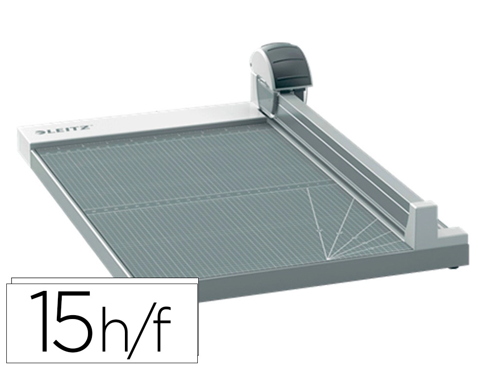 [163313] Cizalla de rodillo leitz precision office a3 base madera plastificada longitud corte 457 mm capacidad de
