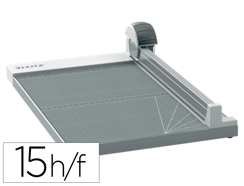 [163312] Cizalla de rodillo leitz precision office a4+ base madera plastificada longitud corte 381 mm capacidad de
