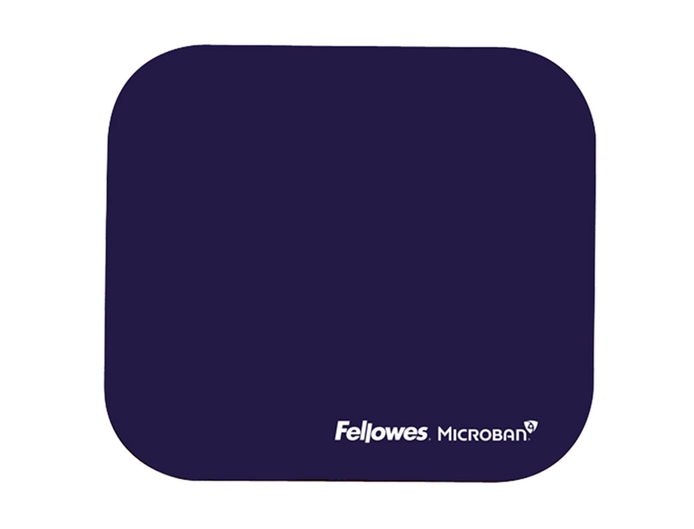 Alfombrilla para raton fellowes con proteccion microban color azul 226x192x3 mm