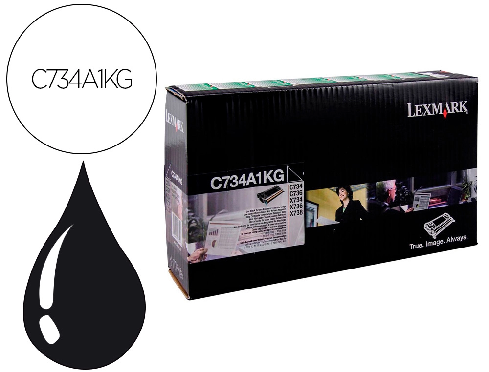 Toner laser lexmark c734 6000 paginas