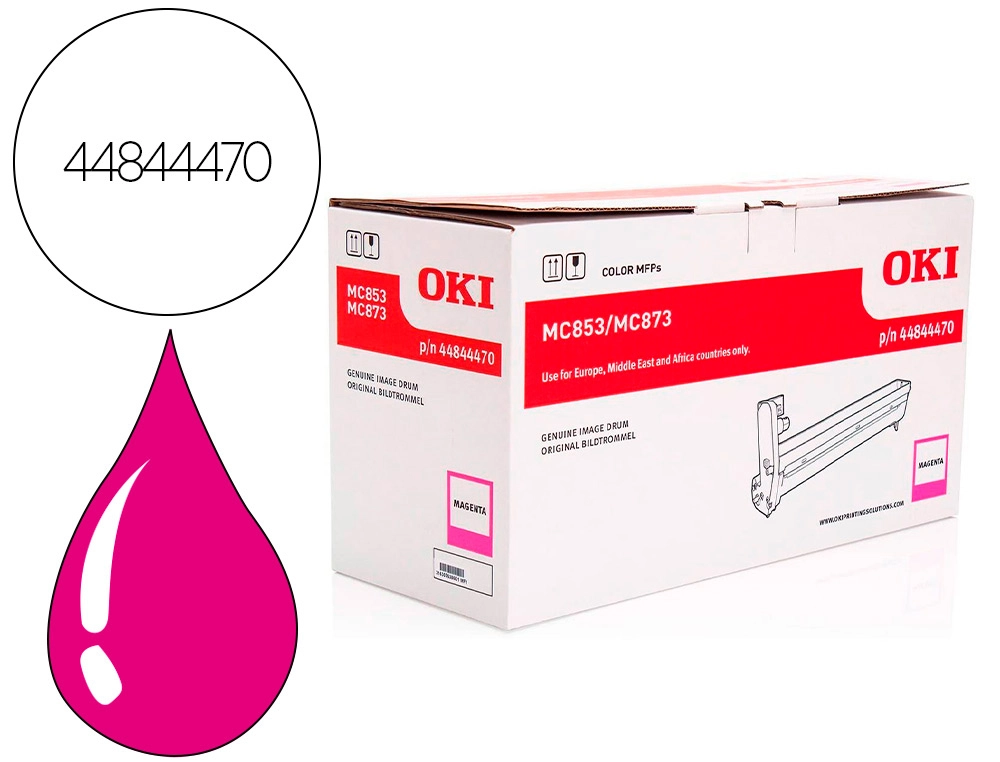 Tambor oki laser i mc853 / 873 magenta 30000 paginas