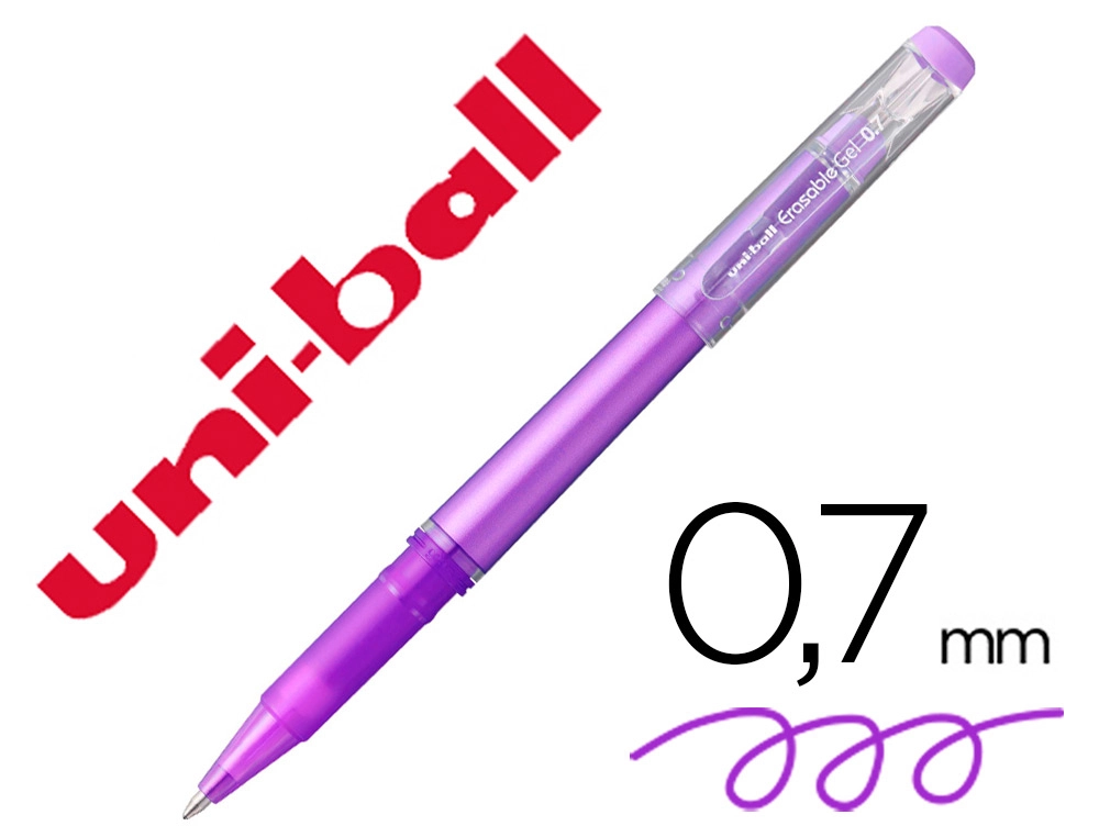 [162253] Rotulador uni-ball roller uf-222 tinta gel borrable 0,7 mm violeta