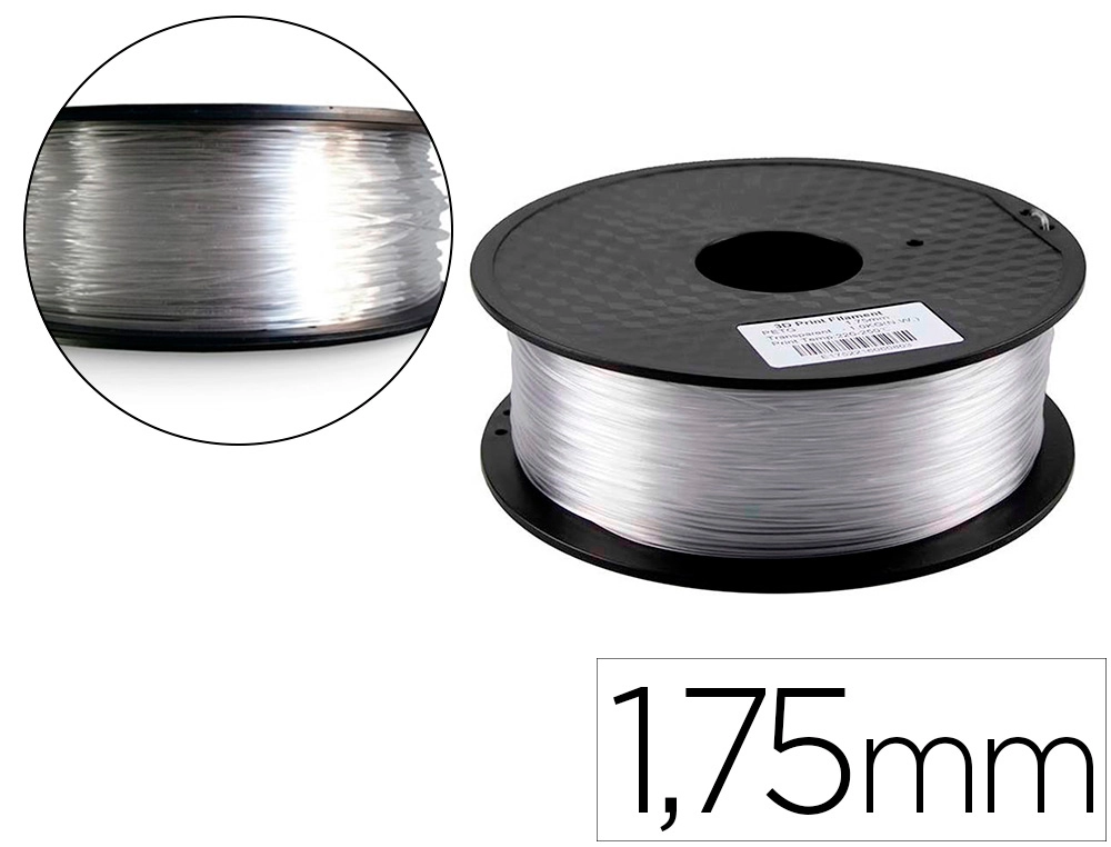 [162240] Filamento 3d colido petg 1,75 mm 1 kg transparente