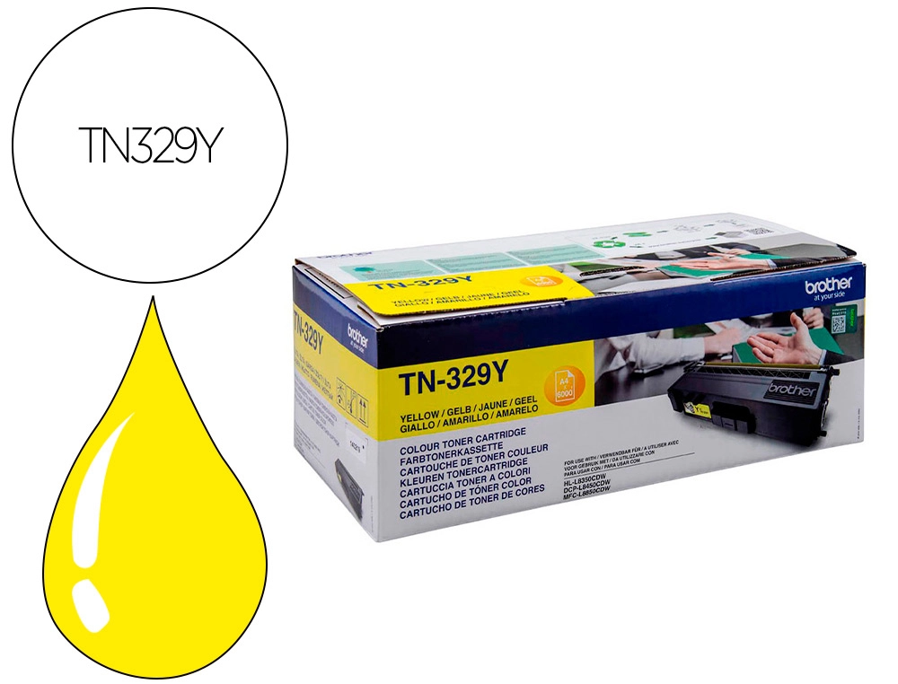 Toner brother hll8350cdw 6000 paginas amarillo