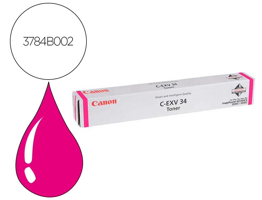 Toner canon exv34m / irc2020 irc2025 magenta