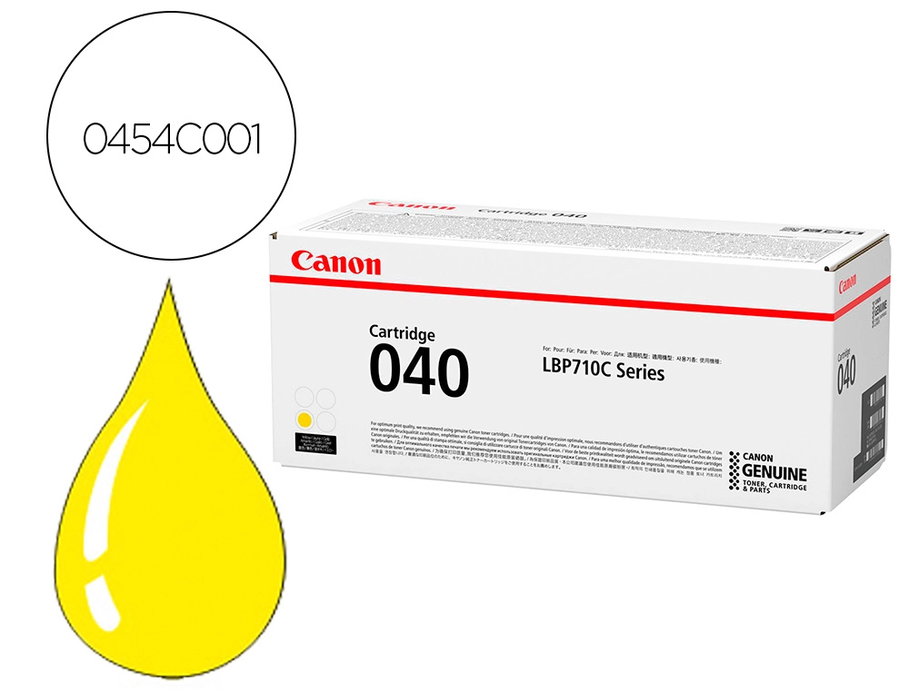 Toner canon 040y lbp710 lbp712 amarillo