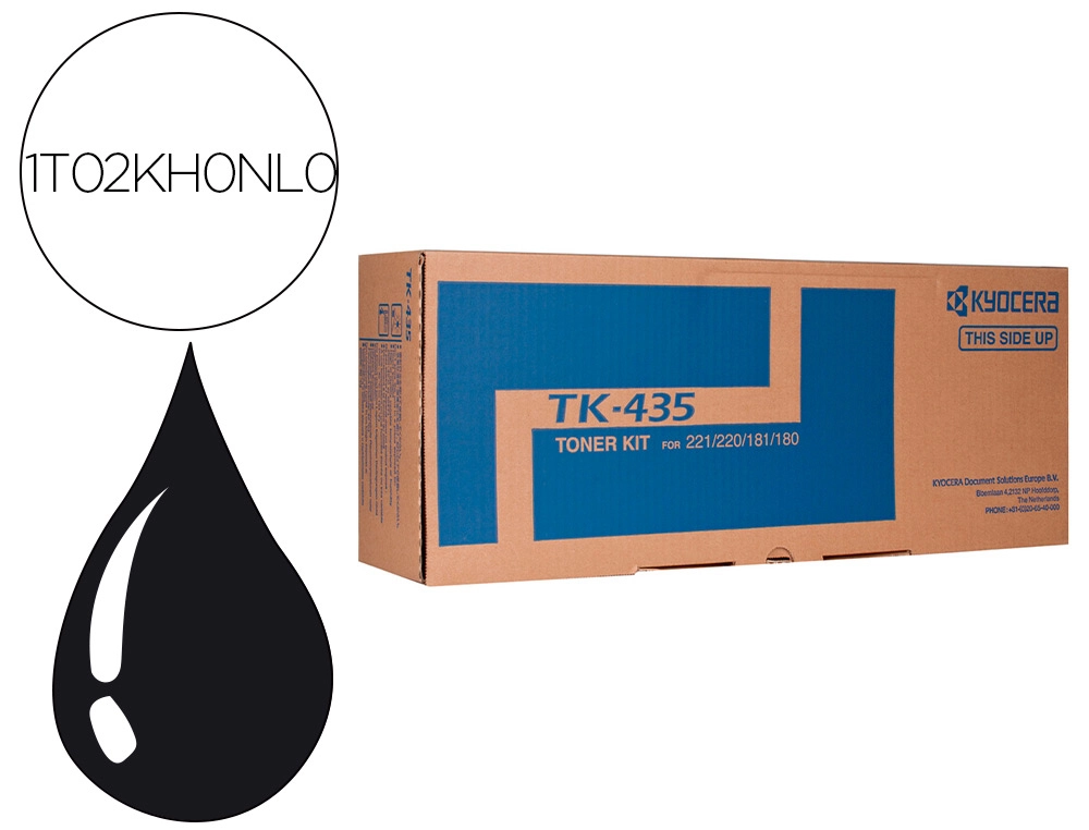Toner kyocera -mita taskalfa 180 / 220 / 181 / 221 negro tk-435