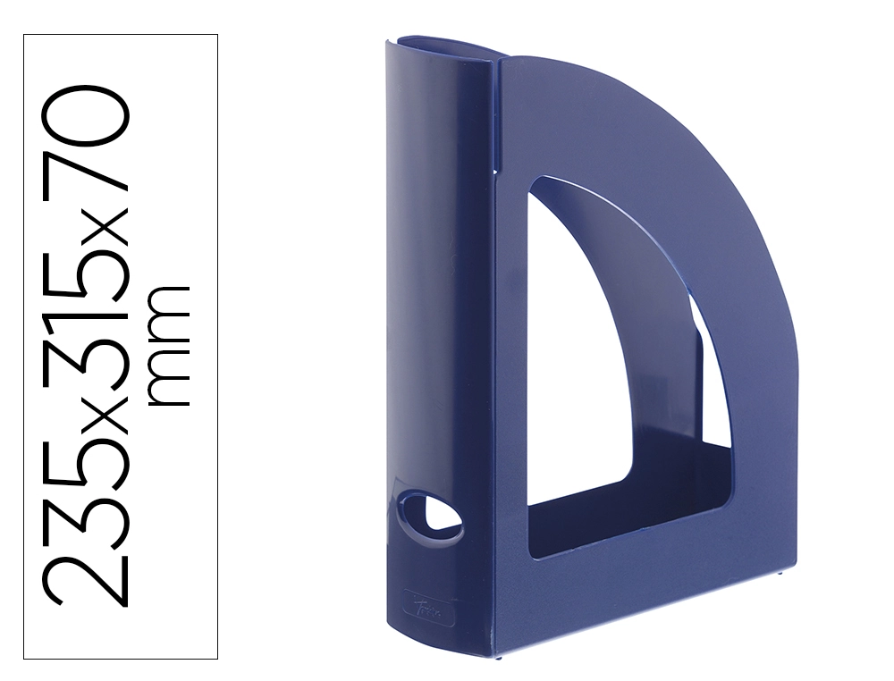 [159814] Revistero archivo 2000 antimicrobiano sanitized poliestireno lomo 80 mm azul 250x80x320 mm