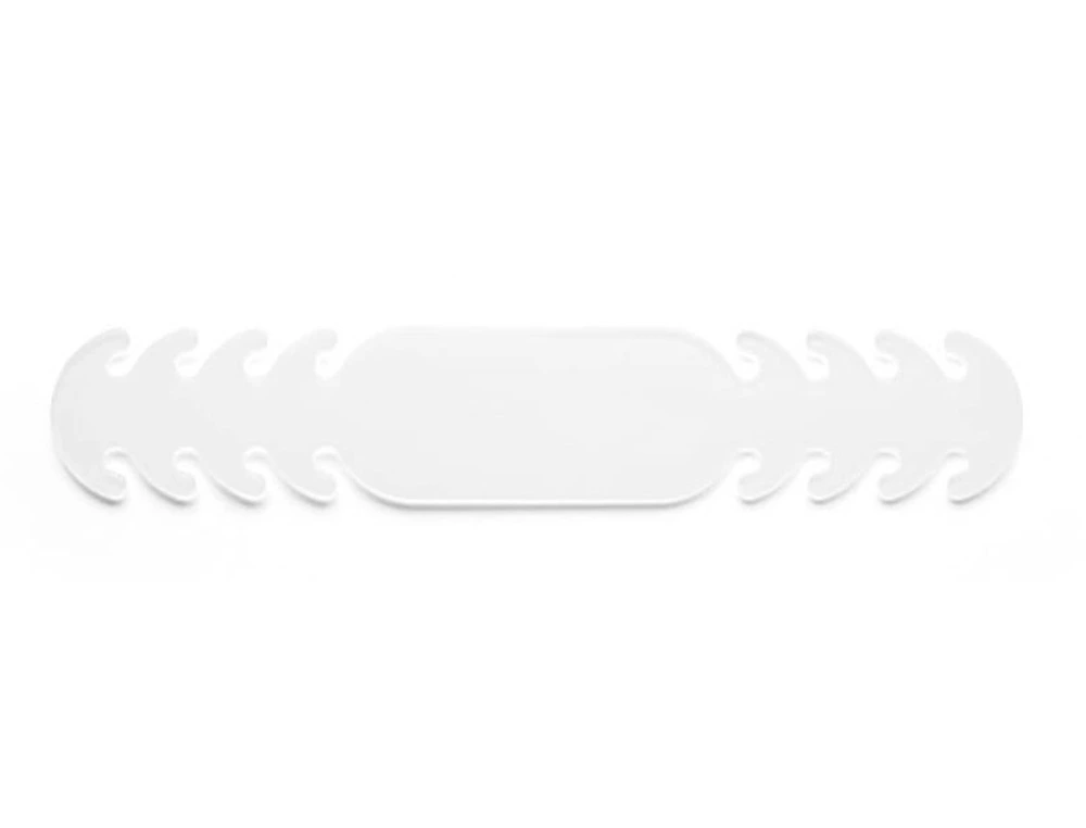 Ajustador salvaorejas mascarilla silicona flexible 3 posiciones ajuste color blanco 19,4x1,8 cm
