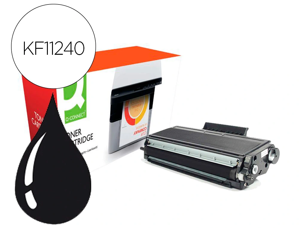 [156766] Toner compatible q-connect brother tn3480 hl-l5000 / l5100 / l5200 / l6300 / l6400 negro 8000 paginas