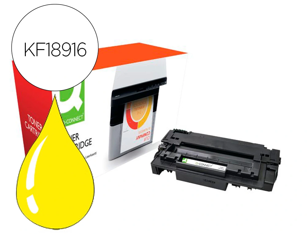 [156763] Toner compatible q-connect canon lbp710y i-sensys lbp-710 / 712 amarillo 10000 paginas