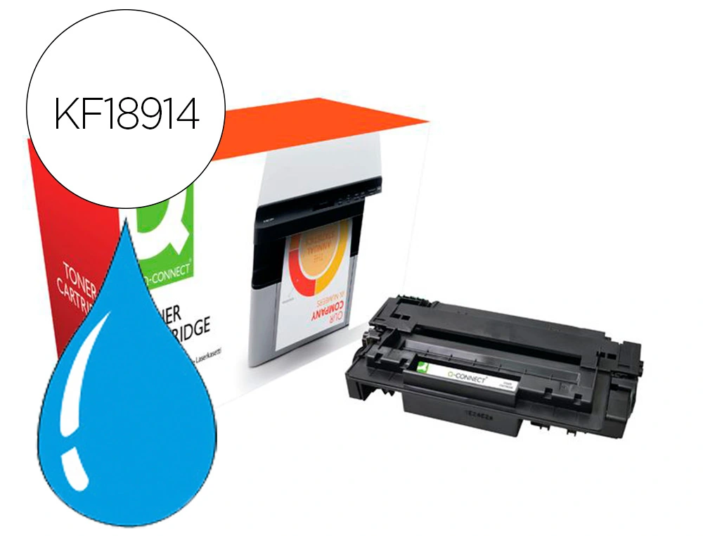 [156761] Toner compatible q-connect canon lbp710c i-sensys lbp-710 / 712 cian 10000 paginas