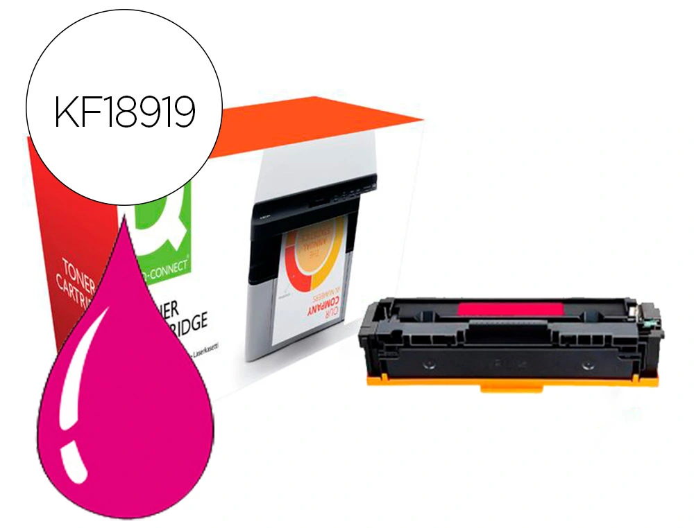 [156758] Toner compatible q-connect canon lbp611m i-sensys lbp610 magenta alto rendimiento 2200 paginas