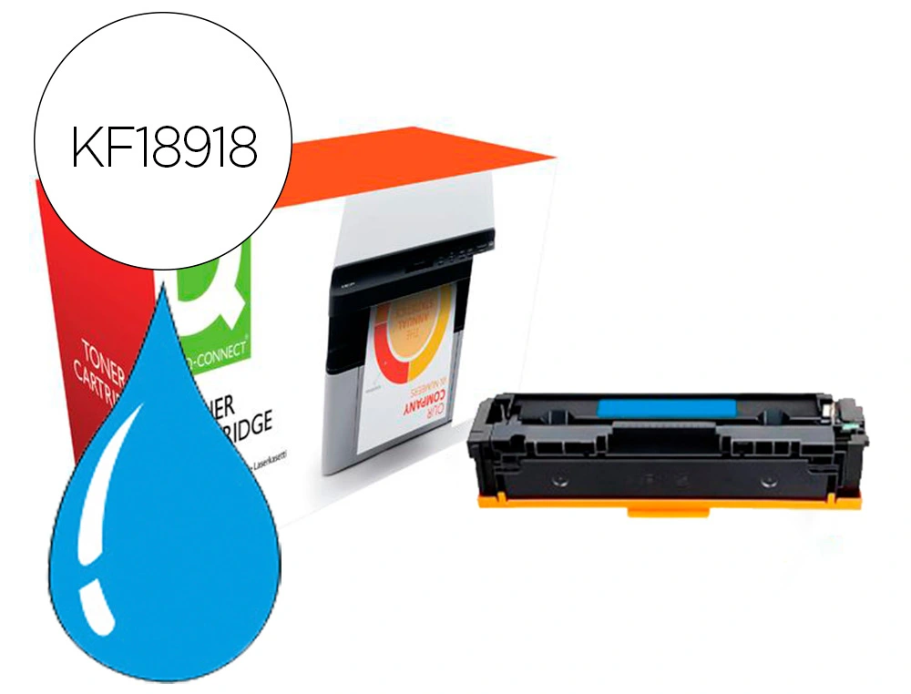 [156757] Toner compatible q-connect canon lbp611c i-sensys lbp610 cian alto rendimiento 2200 paginas