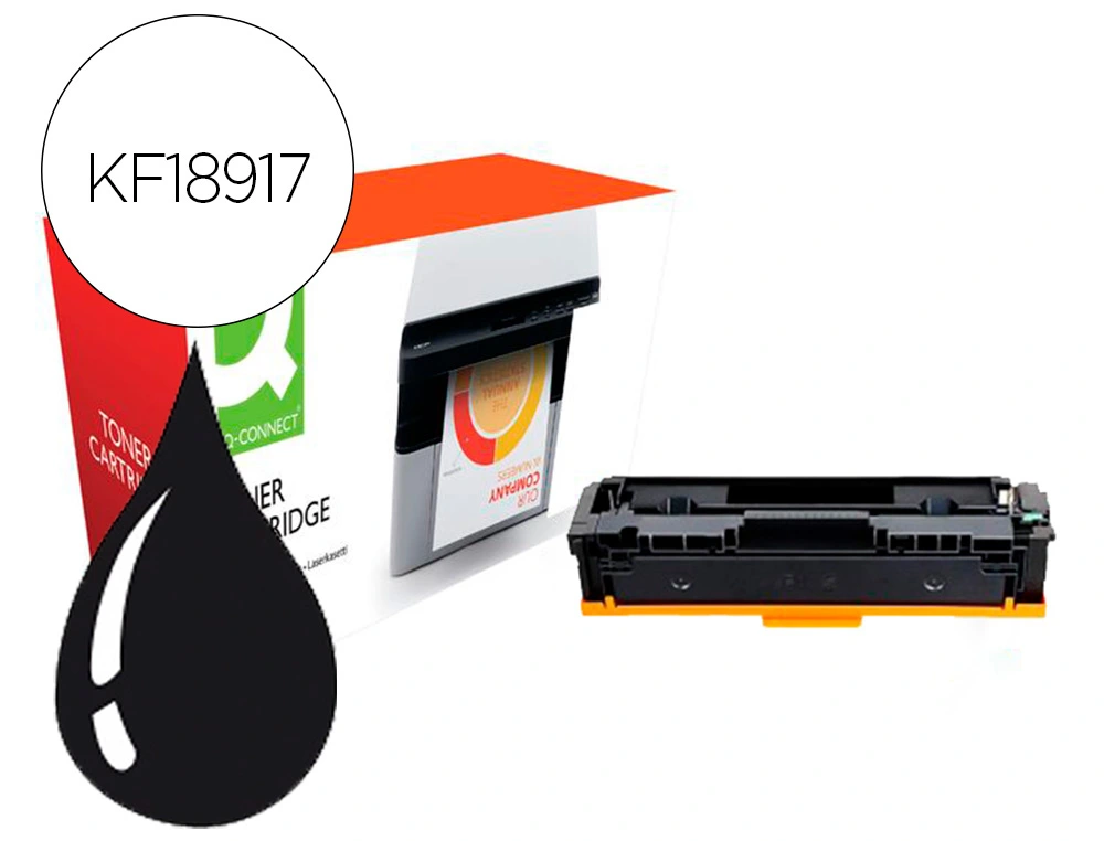[156756] Toner compatible q-connect canon lbp611k i-sensys lbp610 negro alto rendimiento 2800 paginas