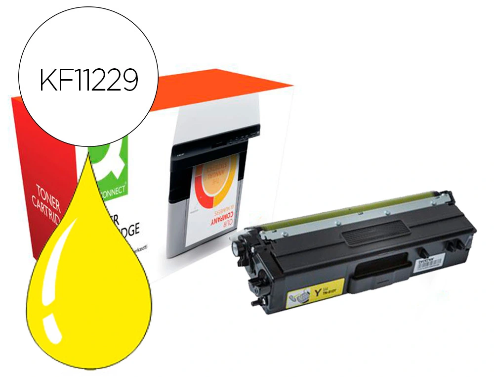 [156755] Toner compatible q-connect brother tn910y hl-l9310 amarillo 9000 paginas