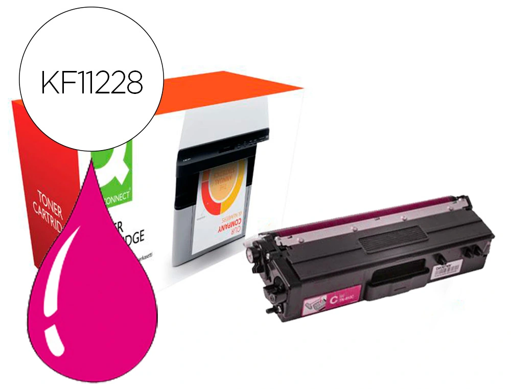 [156754] Toner compatible q-connect brother tn910m hl-l9310 magenta 9000 paginas