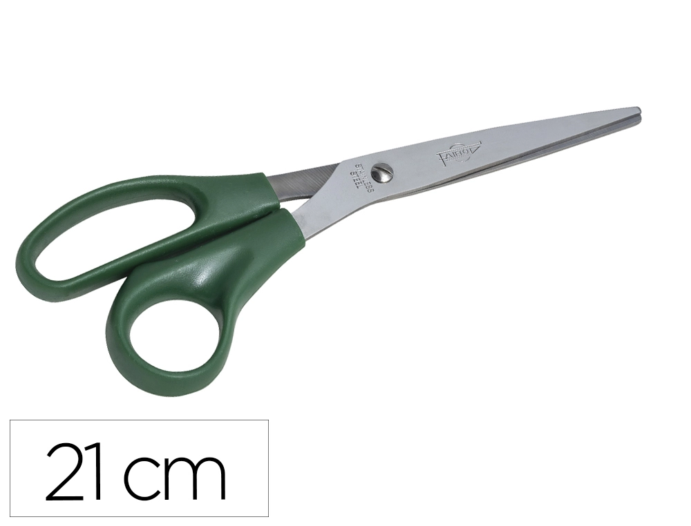 [156099] Tijera oficina faibo acero inoxidable 21 cm empuñadura ergonomica