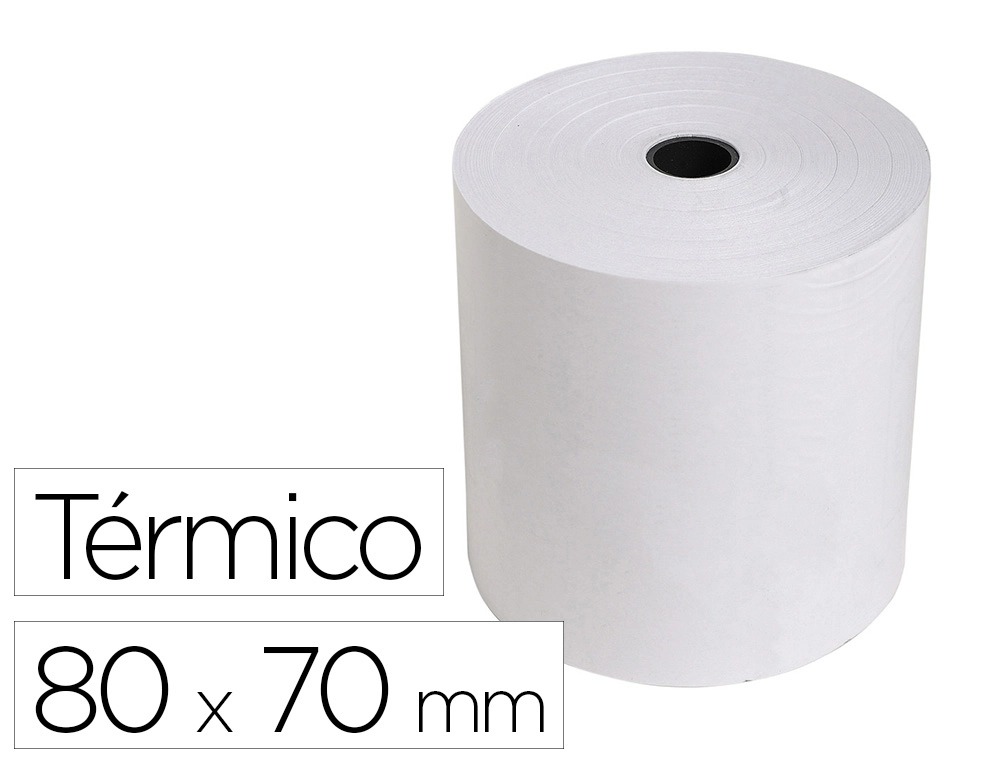 Rollo sumadora exacompta termico 80 mm x 70 mm 48 g/m2 sin bisfenol a