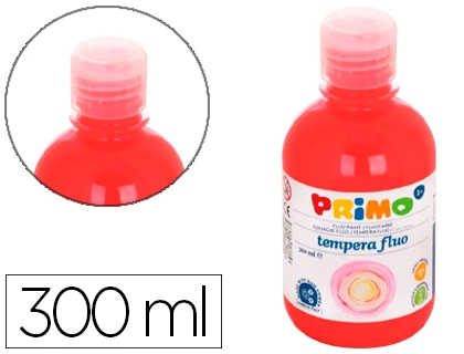 [155737] Tempera liquida primo escolar 300 ml rojo fluorescente