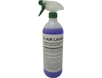 Ambientador spray ikm k-air aroma flor de lavanda botella de 1 litro