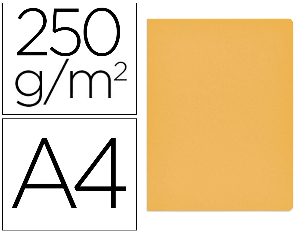 [155309] Subcarpeta cartulina gio simple intenso din a4 amarillo 230g/m2