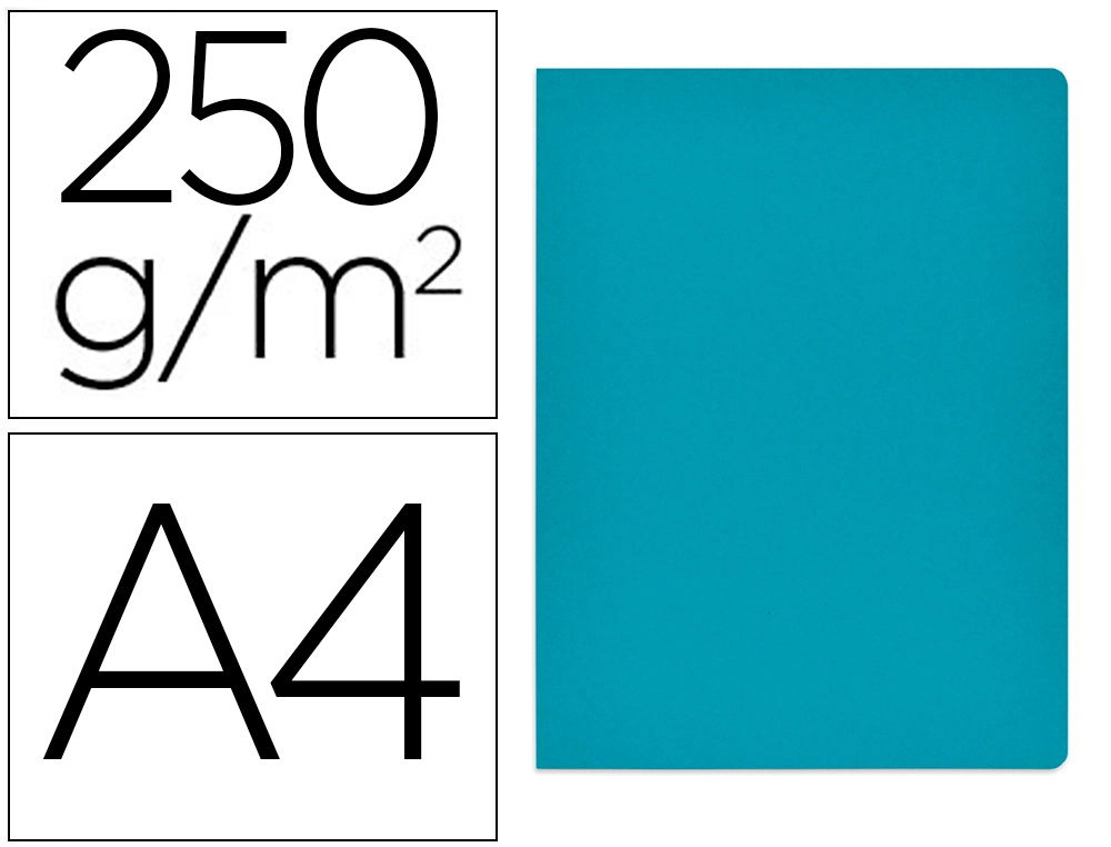 [155308] Subcarpeta cartulina gio simple intenso din a4 azul 230g/m2